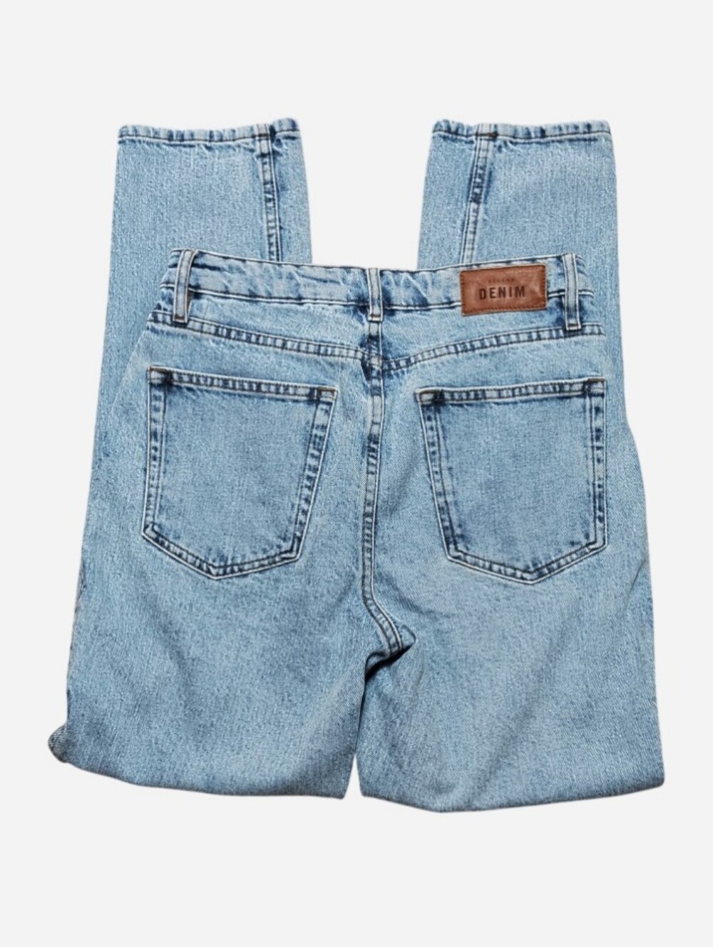 Sezane Brut Sexy "Washed" Women's 36 (25" Waist) Light Wash Minimalist French - Picture 5 of 14